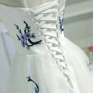 ĐẦM MAXI THÊU HOA ANH ĐÀO