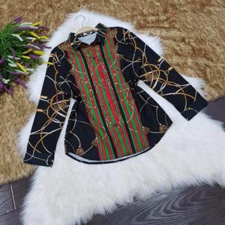 Áo sơ mi tay dài in hoạ tiết hot