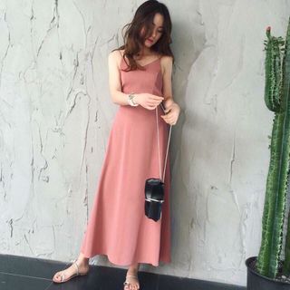 Đầm maxi 2 dây cột nơ sau siêu hot
