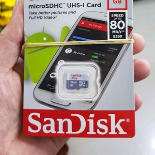 Thẻ nhớ Sandisk 16GB tốc độ 80MB