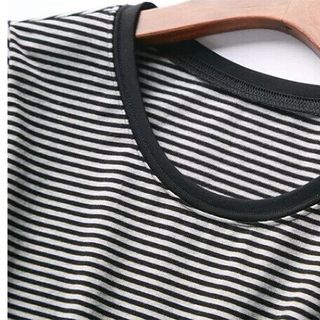 sỉ set áo thun kẻ viền dày quần đùi ống loe
