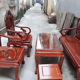 Bộ bàn ghế guột gỗ nhãn