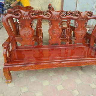 Bộ bàn ghế quốc đào gỗ tràm tay 8 và tay 9