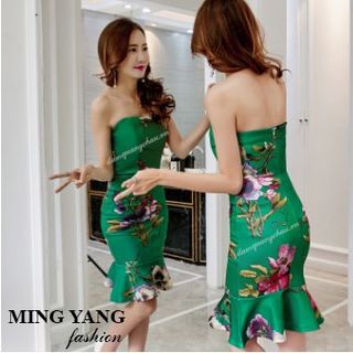 Đầm cúp ngực đuôi cá