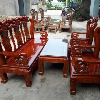 Bộ bàn ghế minh quốc đào gỗ xoan ta Tay 10 và Tay 12