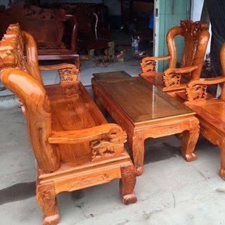 Bộ bàn ghế minh quốc đào gỗ xoan ta Tay 10 và Tay 12