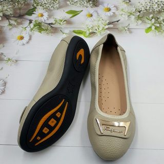 Giày búp bê phối khóa