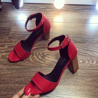 giày sandal got vuông vân gỗ