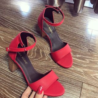 giày sandal got vuông vân gỗ