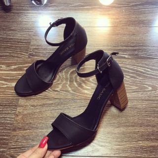 giày sandal got vuông vân gỗ