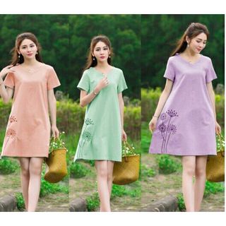 Đầm suông thêu Candy