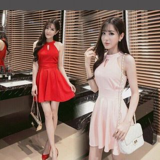 Đầm cổ yếm kim tuyến