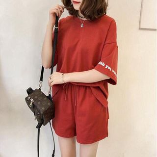 SET ÁO IN CHỮ TAY PHỐI QUẦN SHORT