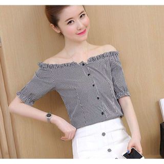 Áo Kiểu Bẹt Vai Fashion