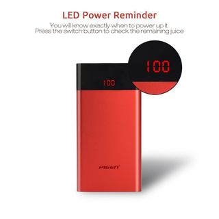 Pisen - Pin sạc dự phòng Led Color Power - dung lượng 10000mah Polymer