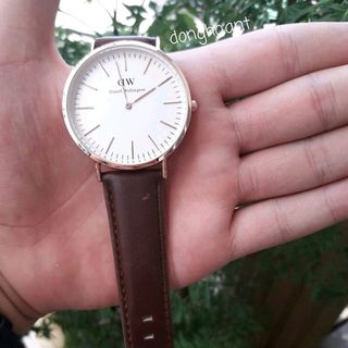 đồng hồ classicc dây da nam nữ sf