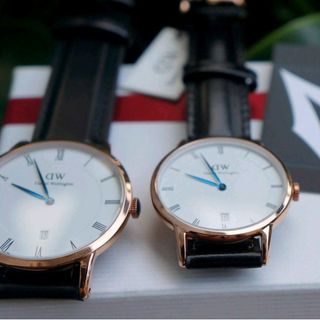 đồng hồ dapper dây da nam nữ sf