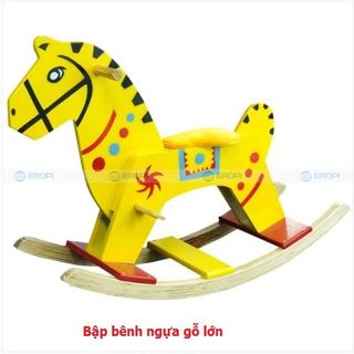 Bập bênh ngựa gỗ lớn-TC2T-09
