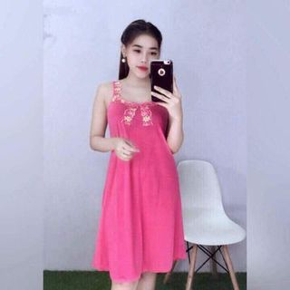 đầm ngủ thun lạnh vải mịn mat