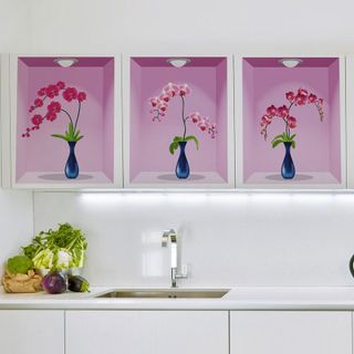 Decal 4 Chậu Hoa 3D