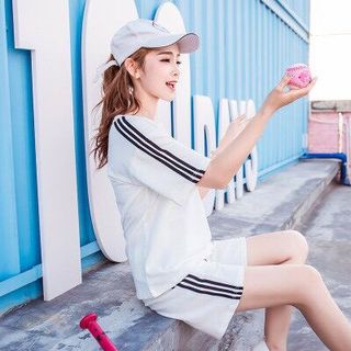 BỘ THỂ THAO SỌC TRƠN NAM NỮ