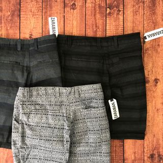 Quần short kaki sọc kẻ nam