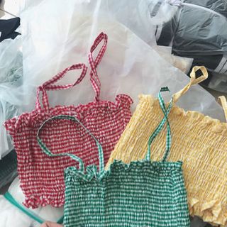 CROPTOP 2 DÂY CARO