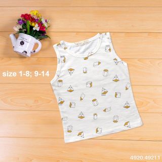 Áo ba lỗ bé trai Nexxi Vải sược săn mịn Hàng Viet nam size 1-8t giá sỉ