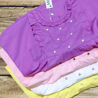 Đầm boi mềm thêu hoa Maccos Size 3-10t Hàng Việt Nam