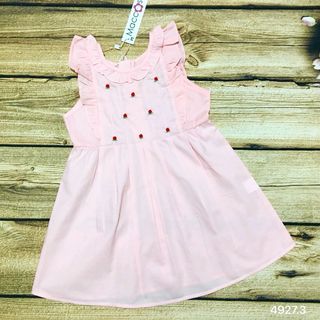 Đầm boi mềm thêu hoa Maccos Size 3-10t Hàng Việt Nam