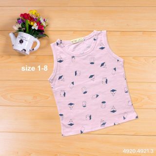 Áo ba lỗ bé trai Nexxi Vải sược săn mịn Hàng Viet nam size 1-8t