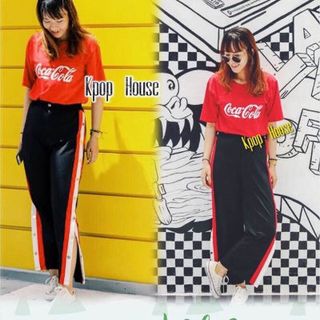 áo thun tay lỡ fom rộng coca thời trang nam nữ