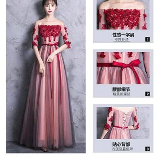 ĐẦM MAXI TRỄ VAI TAY LỠ
