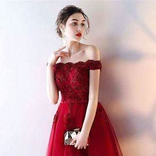 ĐẦM XÒE BẸT VAI ĐÍNH HOA 3D