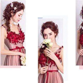 ĐẦM MAXI DẠ HỘI CỔ TIM