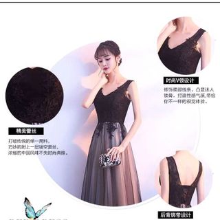 ĐẦM XÒE MAXI ĐÍNH HOA 3D
