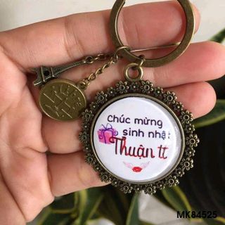 Móc khóa in hình handmade