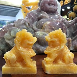 Kỳ lân thạch anh vàng 10 cm - MSP 461