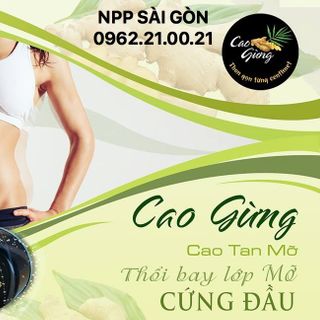 Kem tan mỡ - Cao gừng - Cao tan mỡ - Giảm cân an toàn hiệu quả
