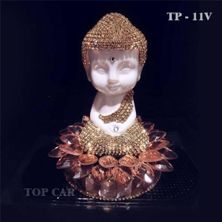 Tượng Phật Thích Ca Mô Ni Đính Đá Pha Lê - Tượng phong thủy - Đồ Chơi xe hơi - Phụ kiện xe hơi