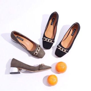 giày bít mũi xích nỉ