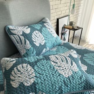 CHIẾU LÀM MÁT TENCEL LÁ KHOAI XANH