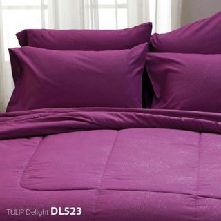 Chăn ga gối Thái Lan hiệu Tulip - bộ 6 món 18mx2m