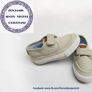 Giày trẻ em hiệu Obaibi Okaidi xuất Đức - màu Beige quai gài dán dễ sử dụng