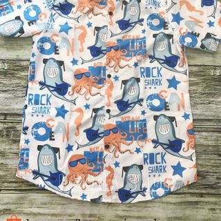 Áo sơ mi họa tiết nam nữ - Ocean life