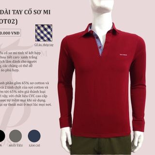 Áo thun cổ sơ mi dài tay Onymax
