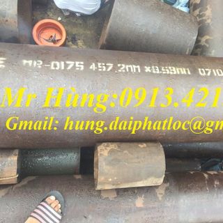 MenThép ống đúc đen phi 355phi 406phi 508phi 610 ống thép mạ kẽm phi 508 x 95ly