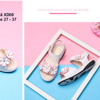 Dép sandal bé gái - Dép quai hậu học sinh XD08 - Bán buôn bán sỉ giày dép trẻ em
