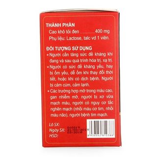 VIÊN NANG TỎI ĐEN – BLAKGARLIC - HỌC VIỆN QUÂN Y