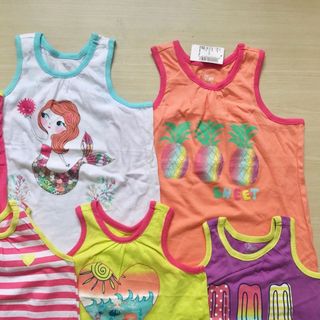Áo thun sát nách bé gái Place Size 6/9m-4t Hàng Campo